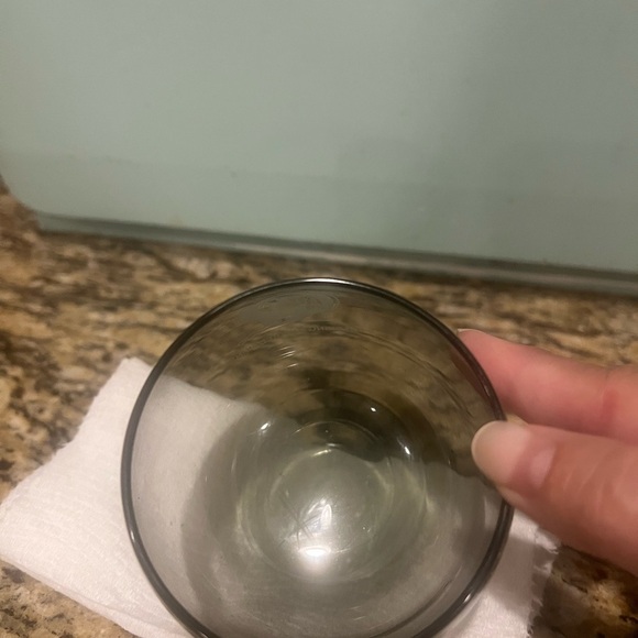 1 Washington Redskins NFL Smoked Drinking Glass Tumblers Old Logo 70's - Picture 3 of 4